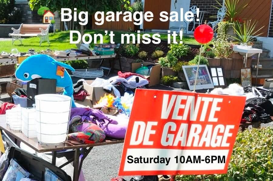 Grande vente de garage – Ça vaut le détour!