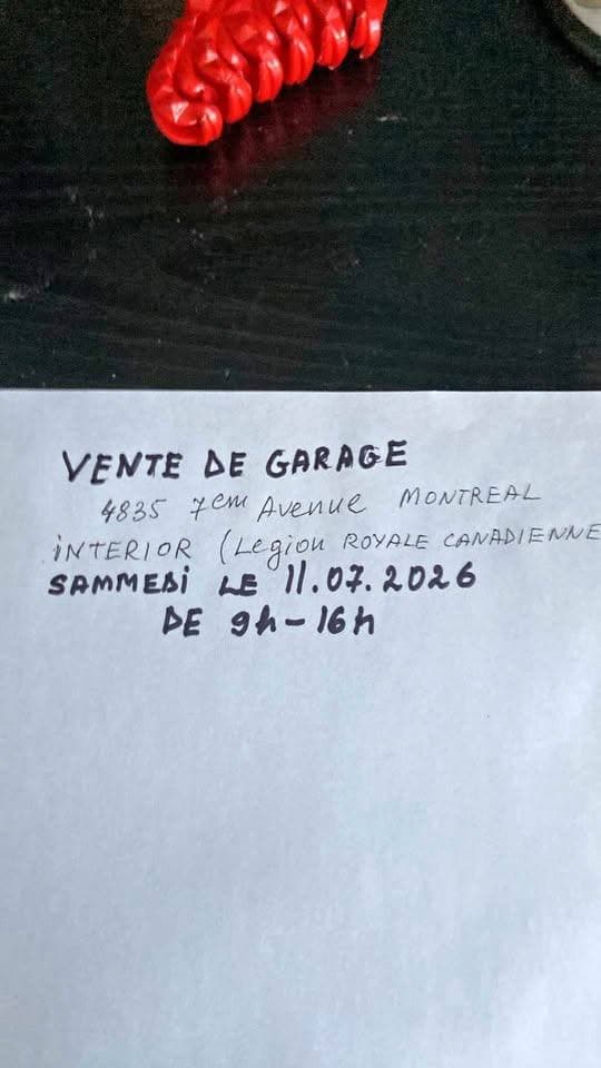 Vente de garage