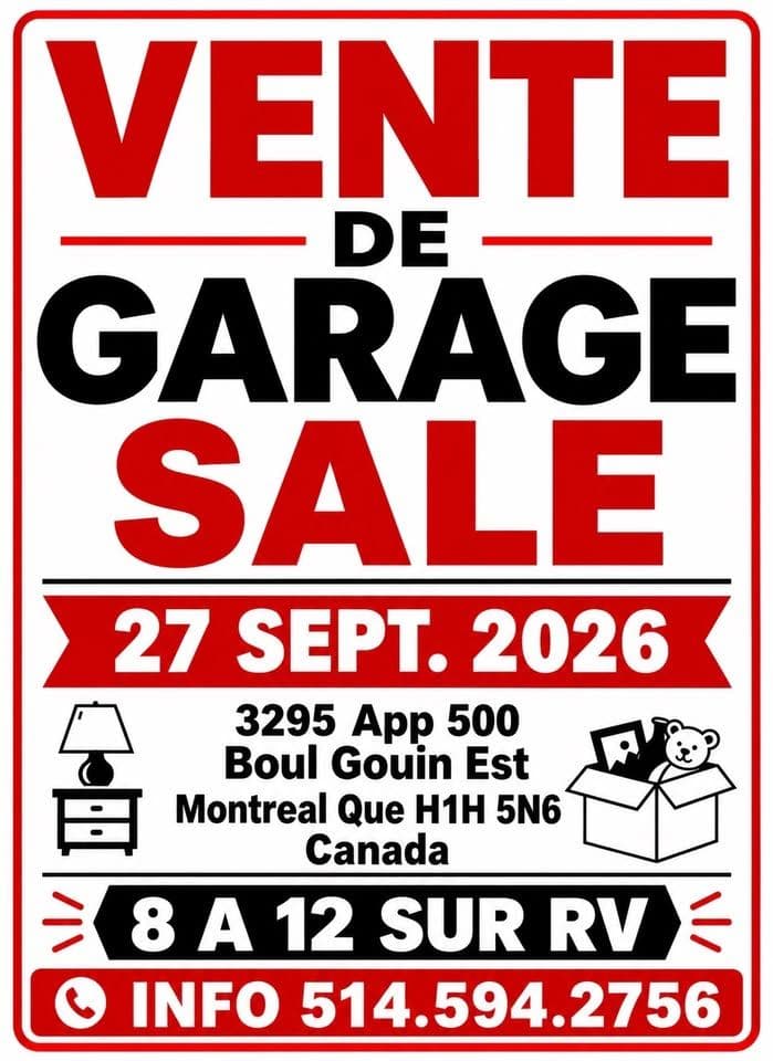 Vente de garage