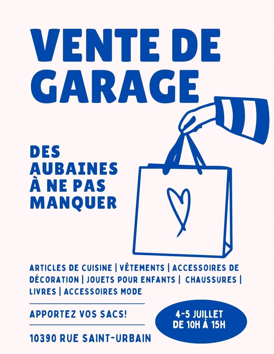 Vente de garage
