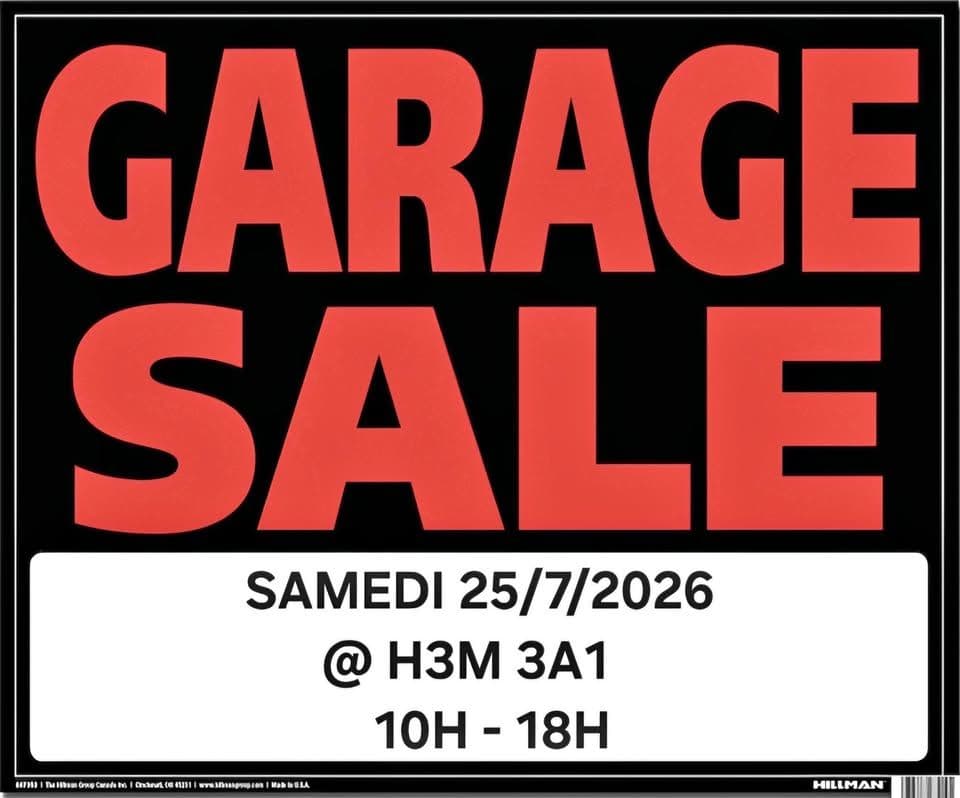 GARAGE SALE