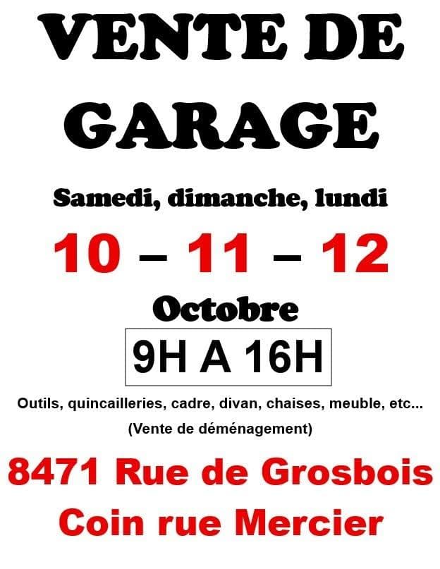 Vente de garage