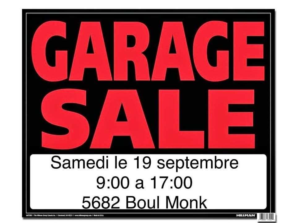 Vente de garage