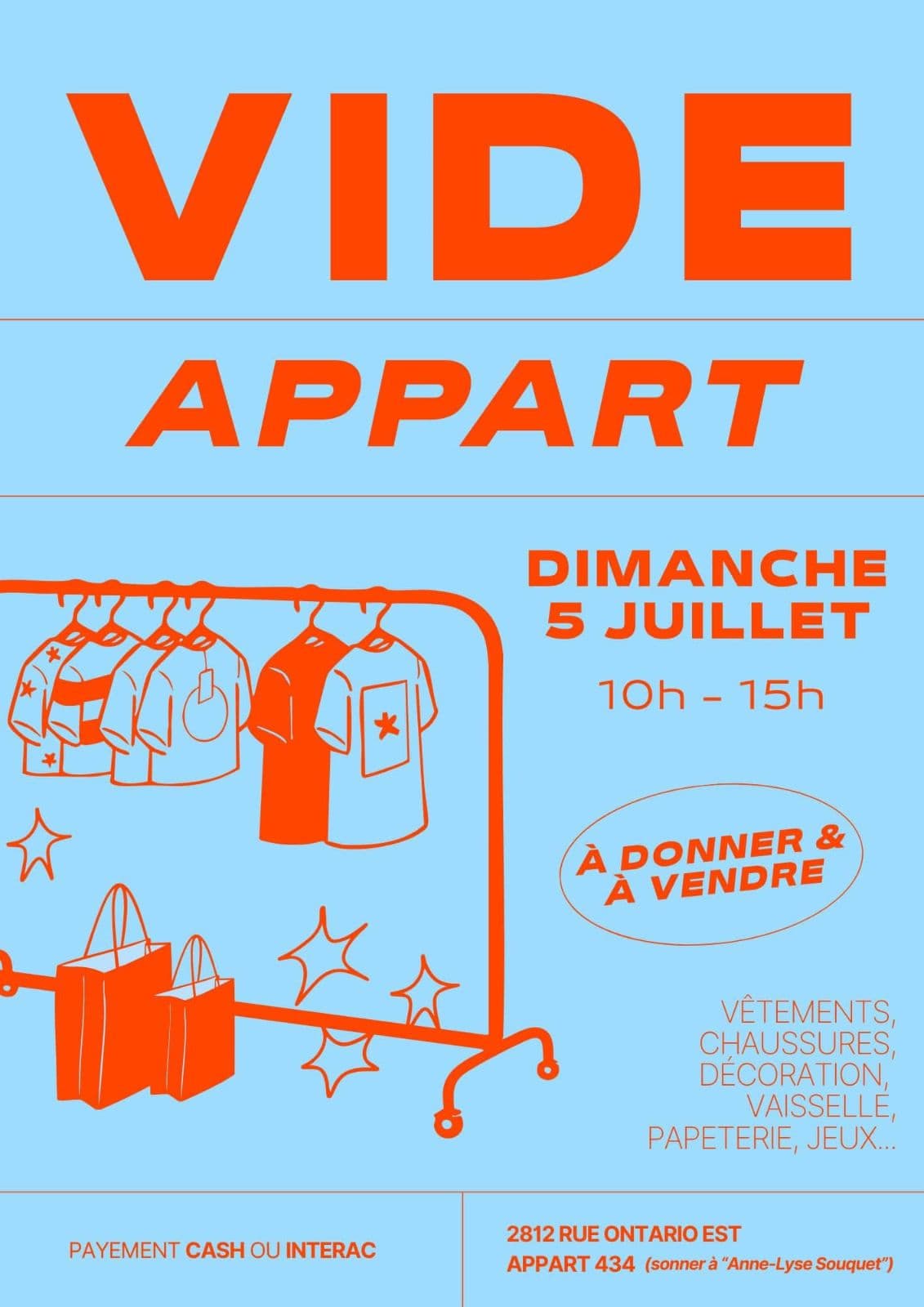 Vide appartement