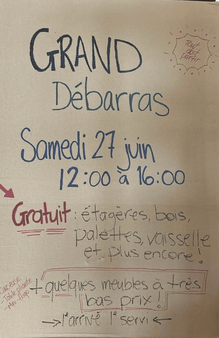 Fermeture de boutique. Tout doit partir.