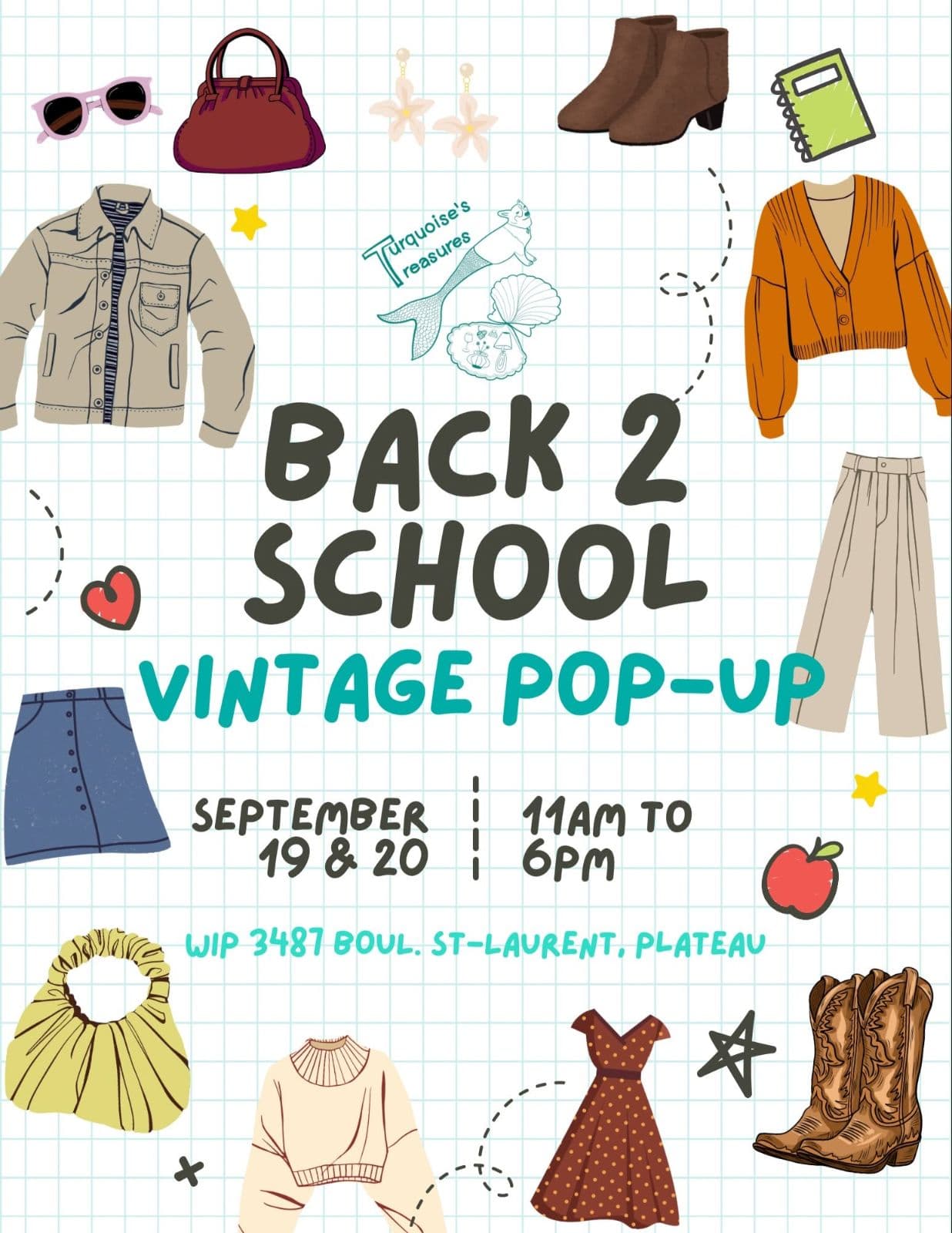Back to School Vintage Pop