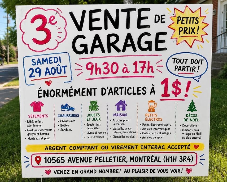 Vente de garage