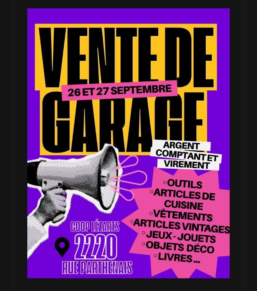 Vente de garage