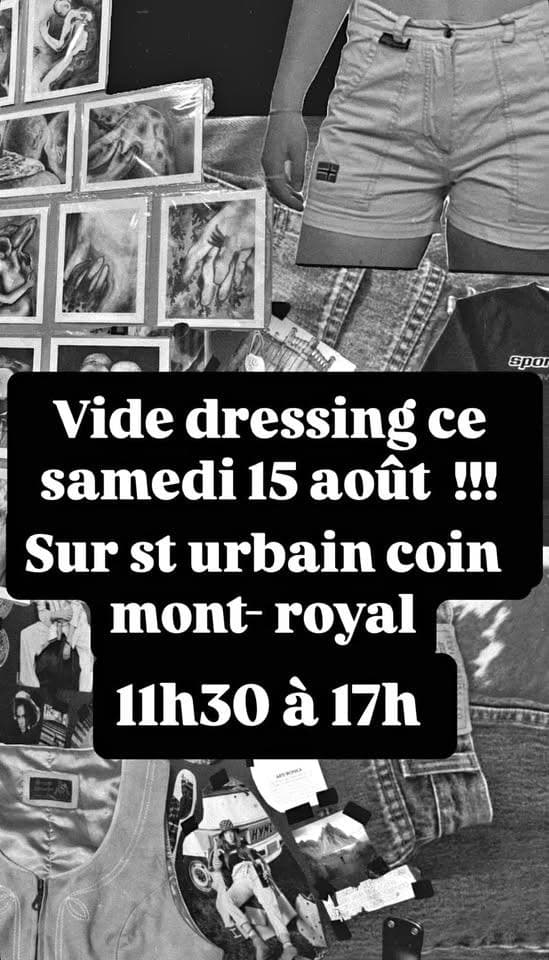 Vide dressing et vente de garage