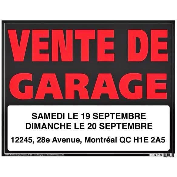 Vente de garage