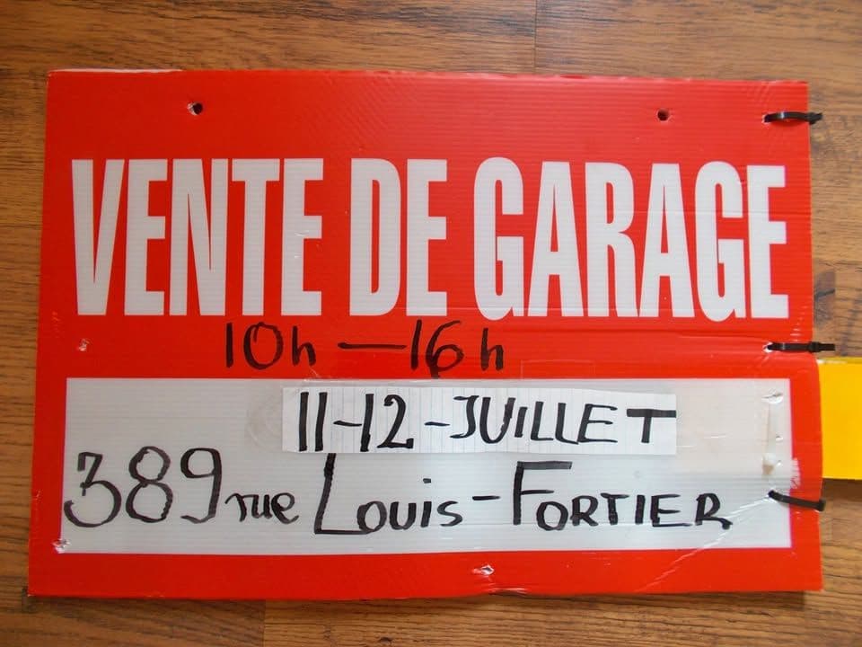 Vente de garage