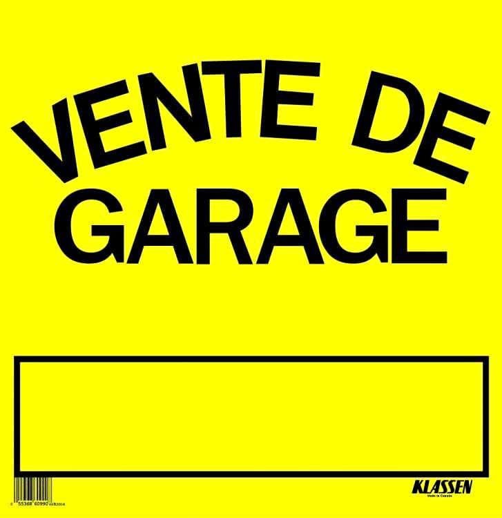 Vente de garage